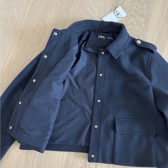 Zara Navy Blue Jacket - Picture 3 of 4